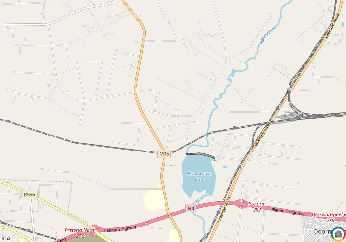 Map location of Onderstepoort AH
